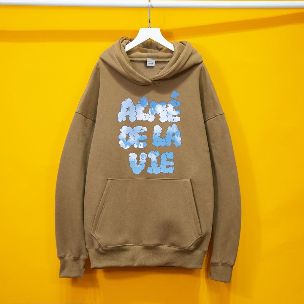 Áo nỉ Hoodie ADLV MÂY áo nỉ bông hoodie unisex nam nữ form rộng oversize chất liệu Cotton