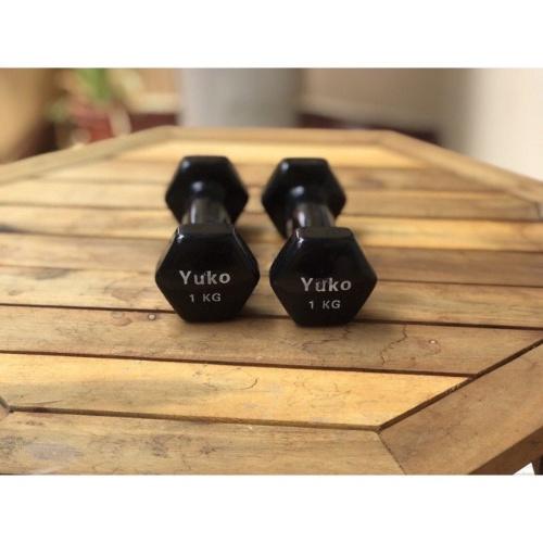 Tạ tay 1KG , 2KG Tạ đơn lõi gang đặc bọc cao su cao cấp 1 KG 2 KG bền tốt tập gym yoga thể dục tại nhà