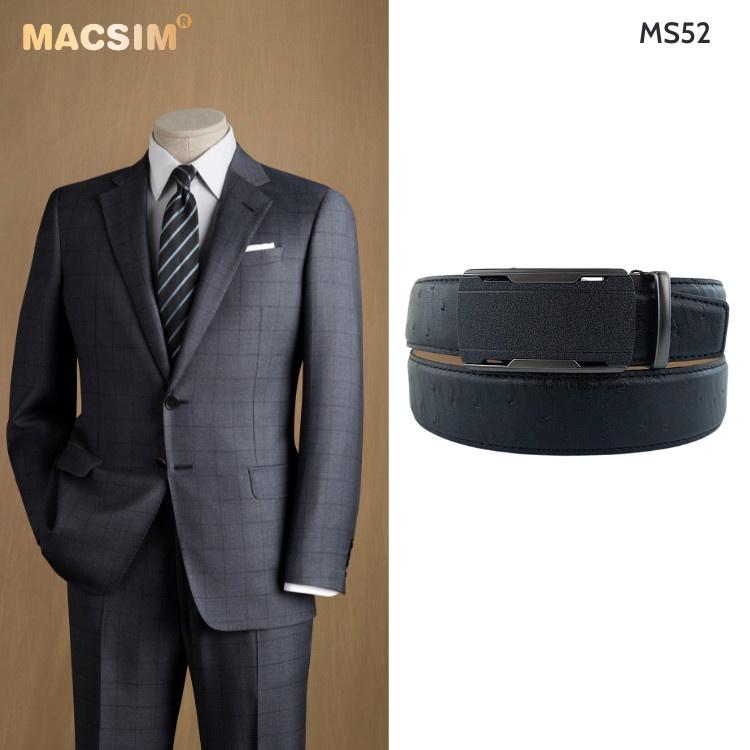 Thắt lưng nam da thật cao cấp nhãn hiệu Macsim MS52