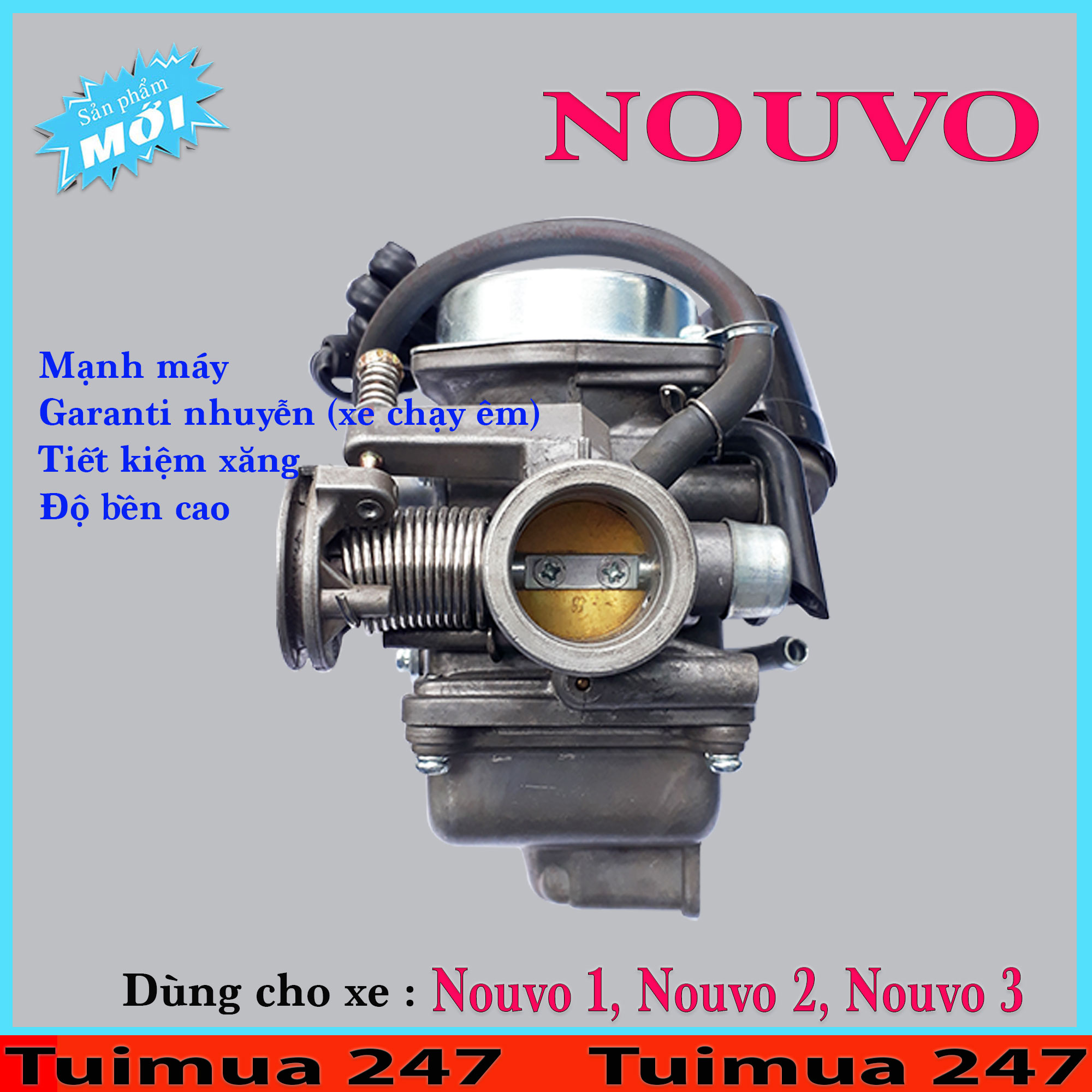 Bình Xăng Con (Bộ Chế Hòa Khí ) dành cho Nouvo 1, Nouvo 2, Nouvo 3