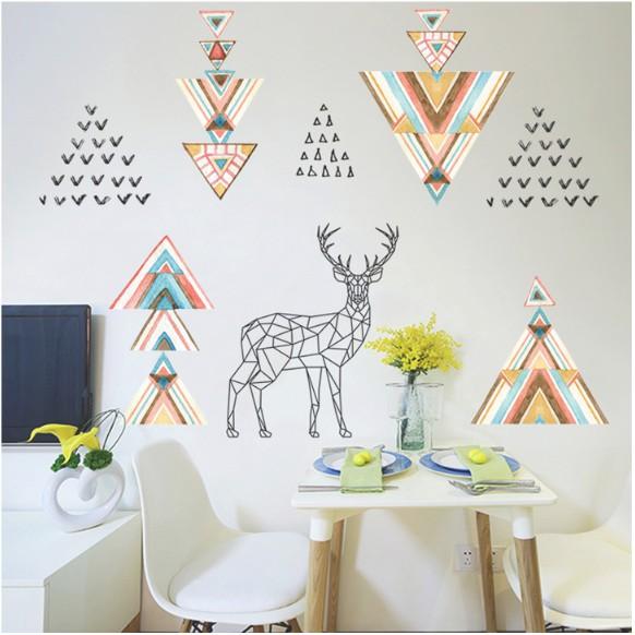 Decal trang trí Biểu Tượng Nai Bắc Âu