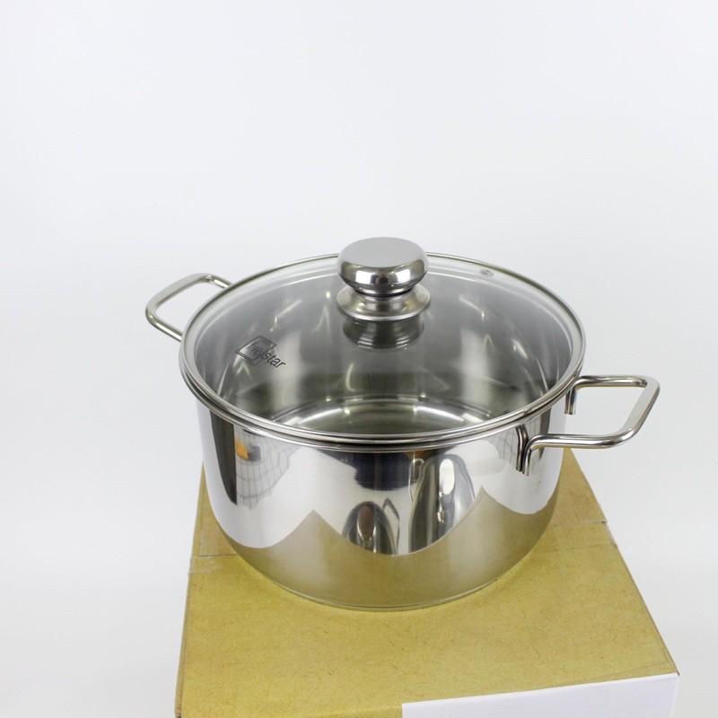 Bộ 3 Nồi Inox 3 Đáy Nắp Kính FS06CG