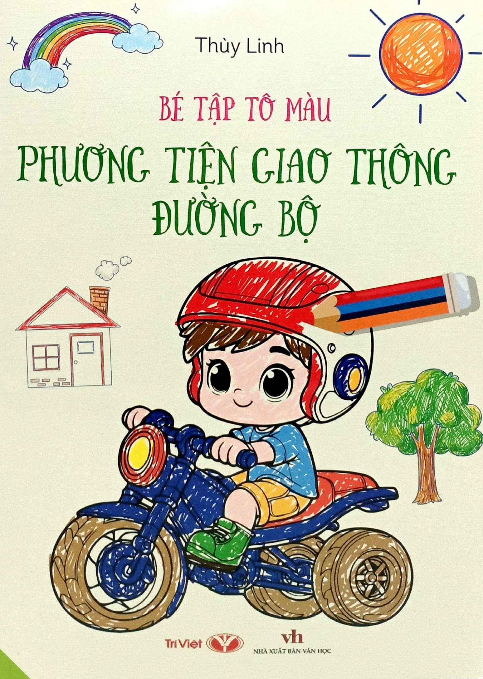 Sách - Bé Tập Tô Màu - Phương Tiện Giao Thông Đường Bộ