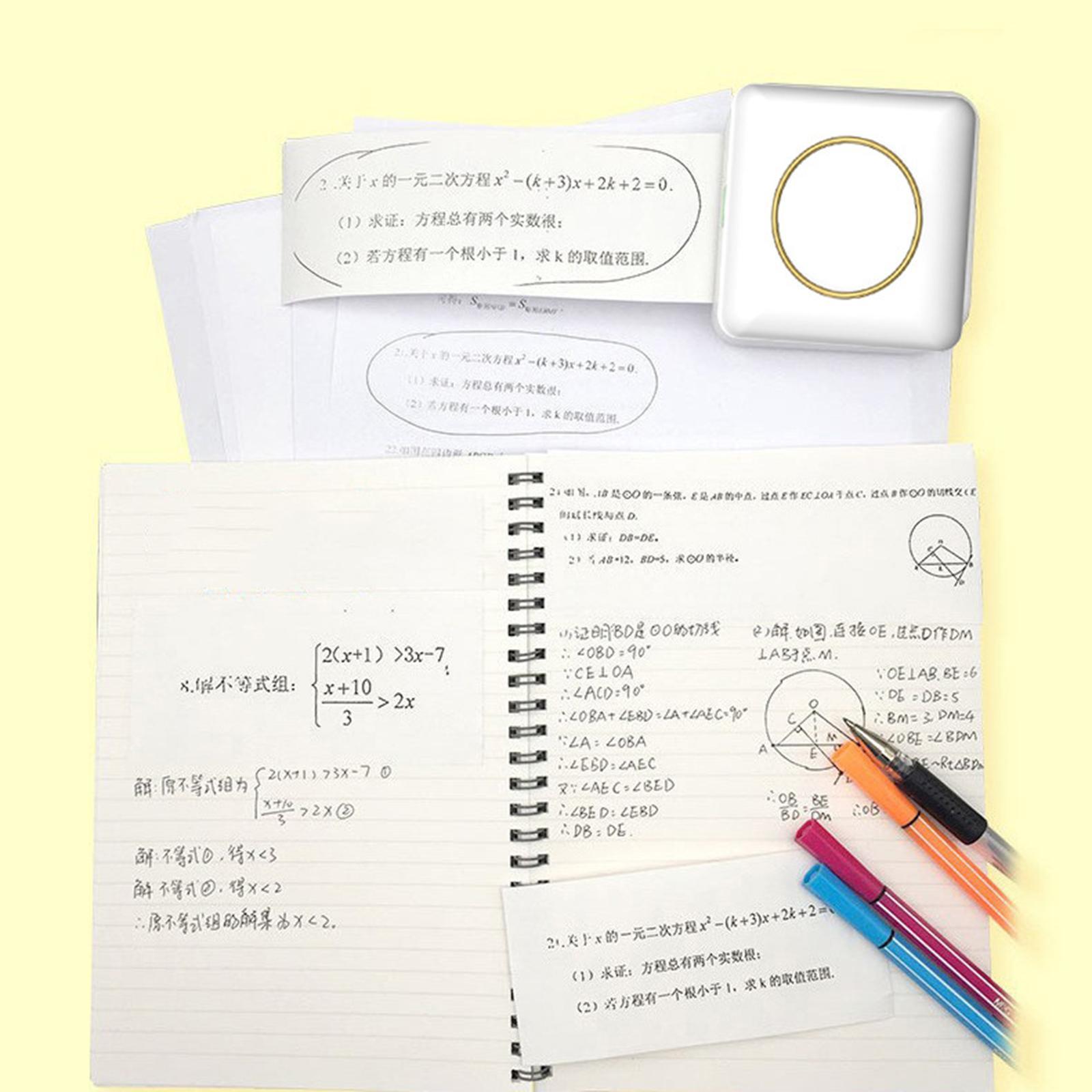 Portable Mini Pocket Thermal Printer Doodle DIY for Office Notes Printing