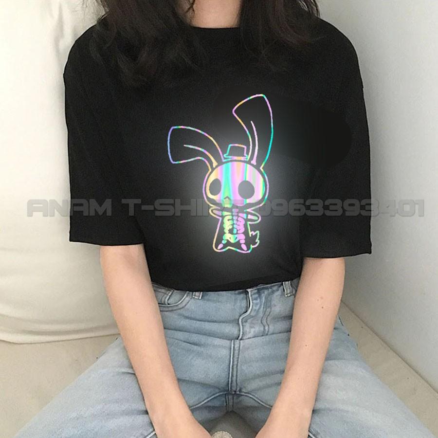 ÁO THUN PHẢN QUANG 7 MÀU TAY LỠ NAM NỮ THỎ BONE