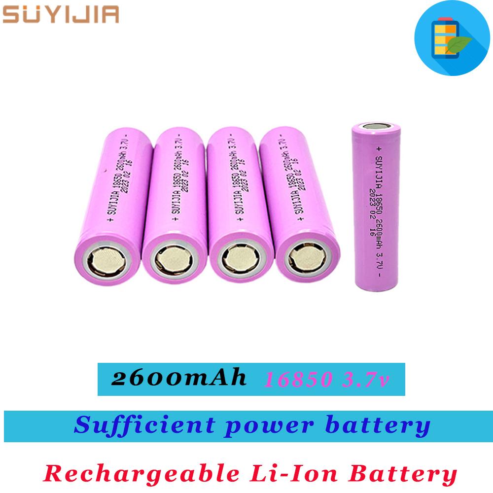 18650 3.7V 2600mAh Dung lượng đầy đủ Pin Li-ion có thể sạc lại cho Đèn pin Đèn pha Bộ đàm với Bộ sạc 4.2V1A Điện áp danh định: 3.7V