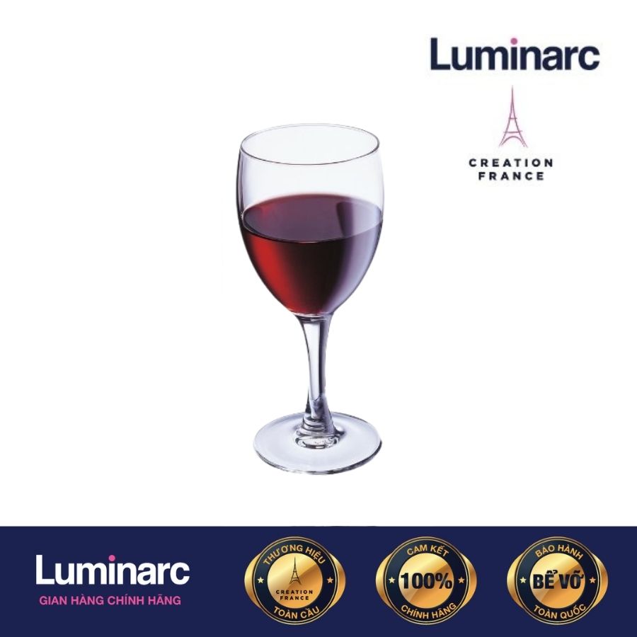 Bộ 6 Ly Rượu Vang Thuỷ Tinh Luminarc Elegance 250ml - LUEL13735 