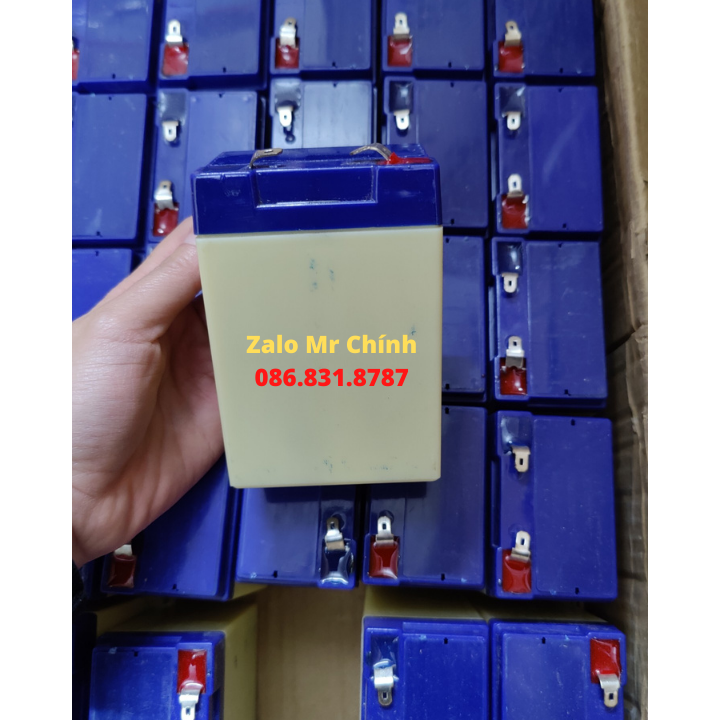 Pin cân điện tử - Ắc quy 4V 6Ah, Bình Ắc quy khô