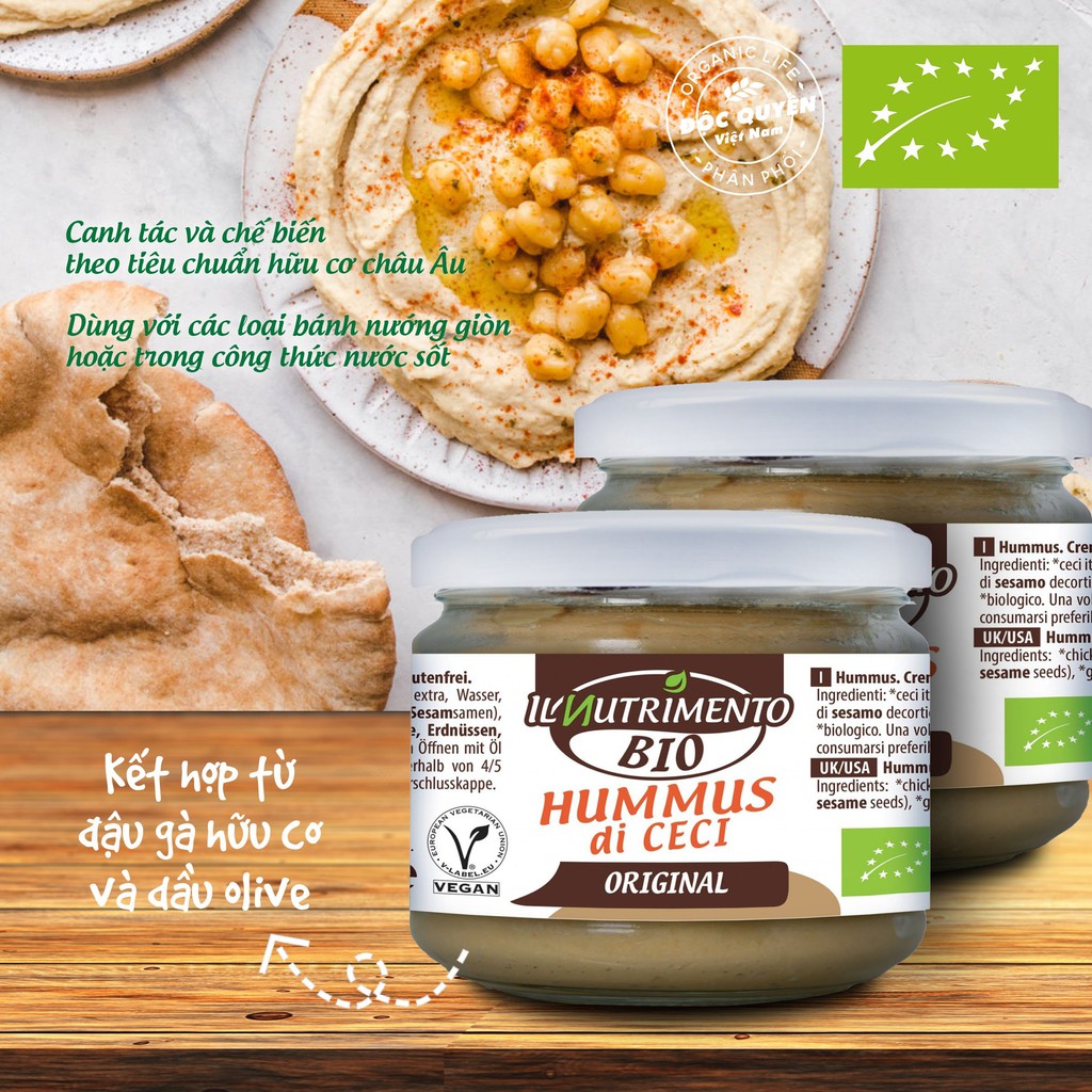 Sốt Đậu Gà Hummus hữu cơ ProBios 180g