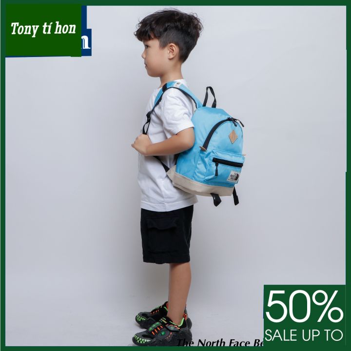 Tony tí hon -  Balo trẻ em THE NF BERKELEY BACKPACK chống thấm phụ liệu xịn - màu cam / vàng / xanh lam / đen / xanh nhạt