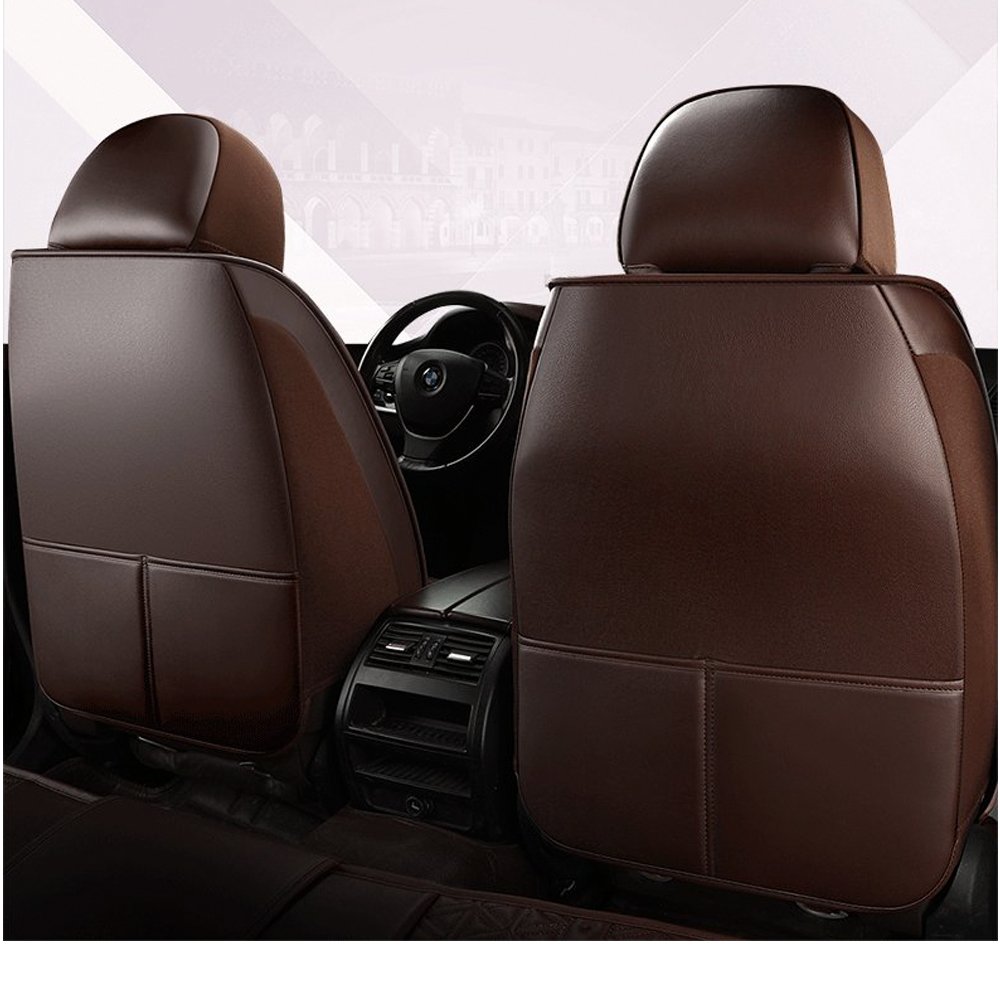 Bộ 5 ghế lót ô tô DA PU SIÊU CAO CẤP,thiết kế sang trọng với 2 gói lưng,2 gói đầu.phù hợp mọi loại xe-83209