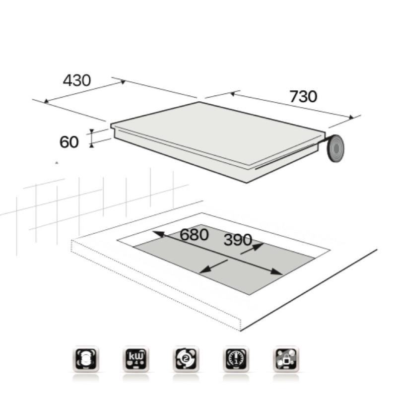 Bếp điện từ KTI-1068