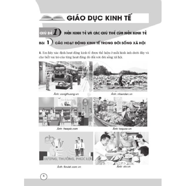 Bài Tập Giáo Dục Kinh Tế và Pháp Luật lớp 10 - Cánh Diều