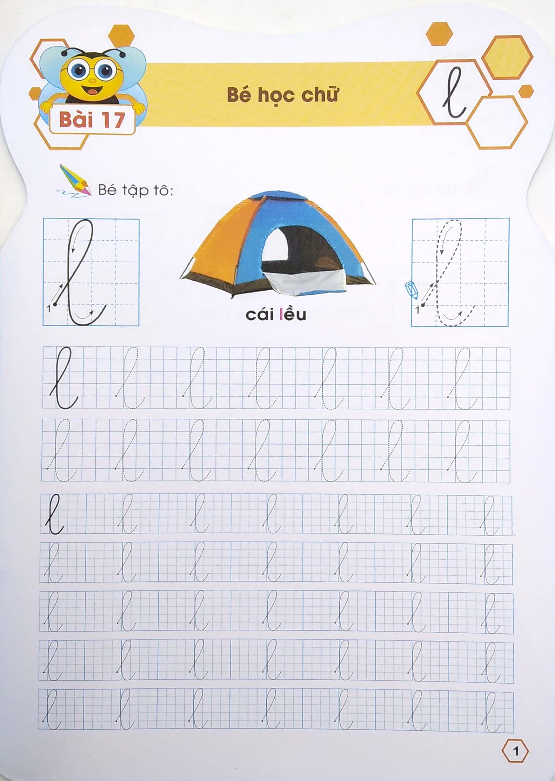 Ong Con Chăm Chỉ - Tập Tô Chữ - Tập 2