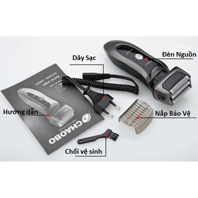 Máy Cạo Râu Chaobo 3 Lưỡi 9300 An Toàn Nhỏ Gọn Dễ Sử Dụng
