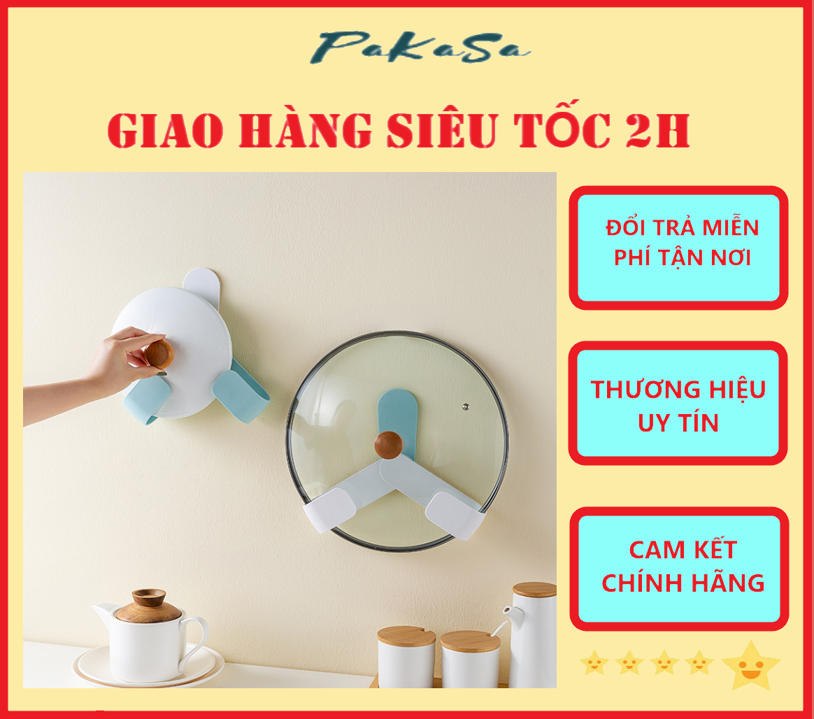 Dụng Cụ Dán Tường Treo Nắp Xoong, Nồi Tùy Chỉnh Kích Cỡ PaKaSa- Hàng Chính Hãng