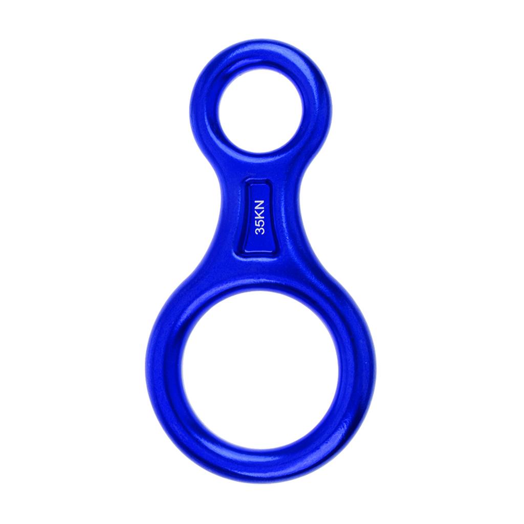 35KN Figure 8 Descender Rigging Plate Tree Rock Climbing Rappel Belay Device