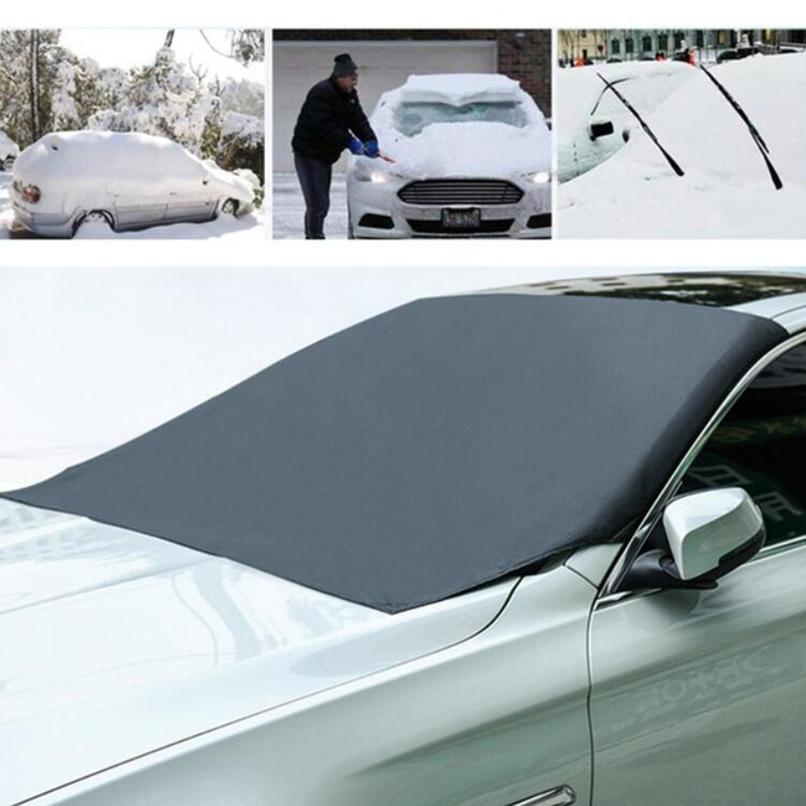 Windproof Car Truck Windshield Snow Cover with Magnetic Sun Visor Protector