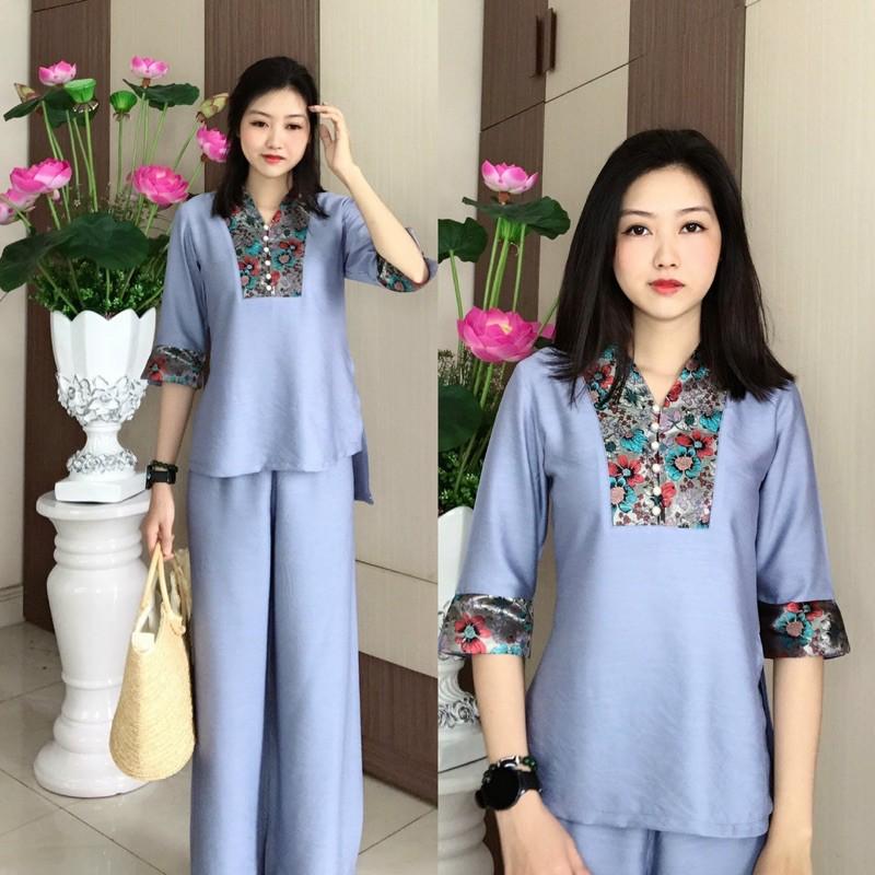 Đồ Lam Đi Chùa # Bà Lai Phối # Đồ Bộ Nữ # Quần Áo Nữ