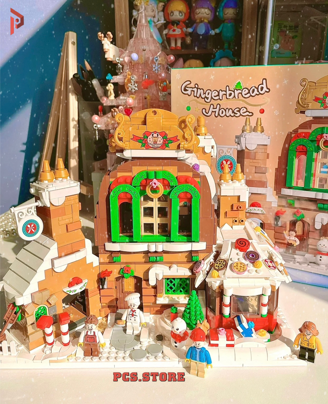 Đồ Chơi Lắp Ráp Mô Hình Ngôi Nhà Bánh Gừng Noel - PCS STORE