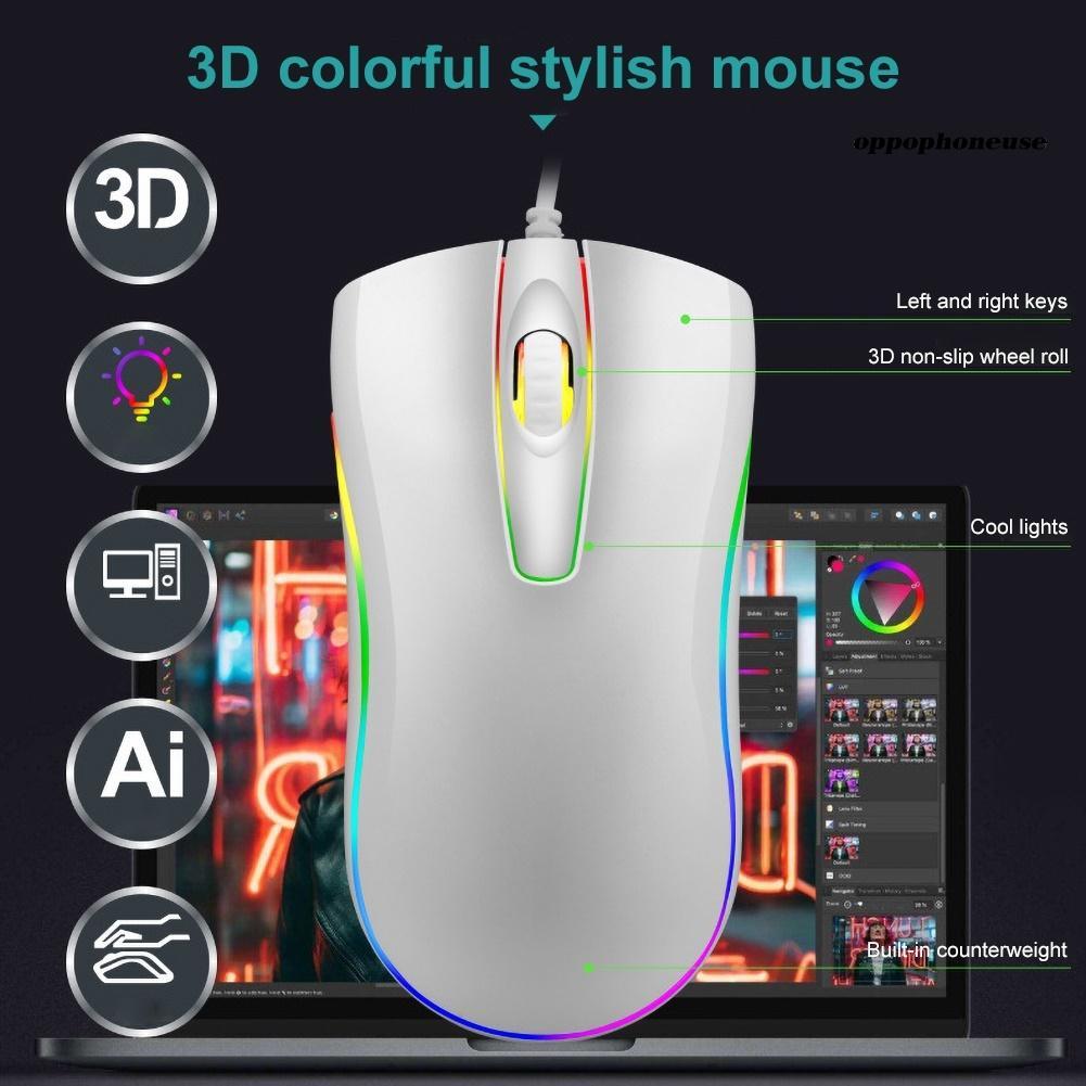 Bộ Bàn Phím Cơ Và Chuột Cơ Có Dây Và Đèn Led Nền Cho Máy Tính / Laptop