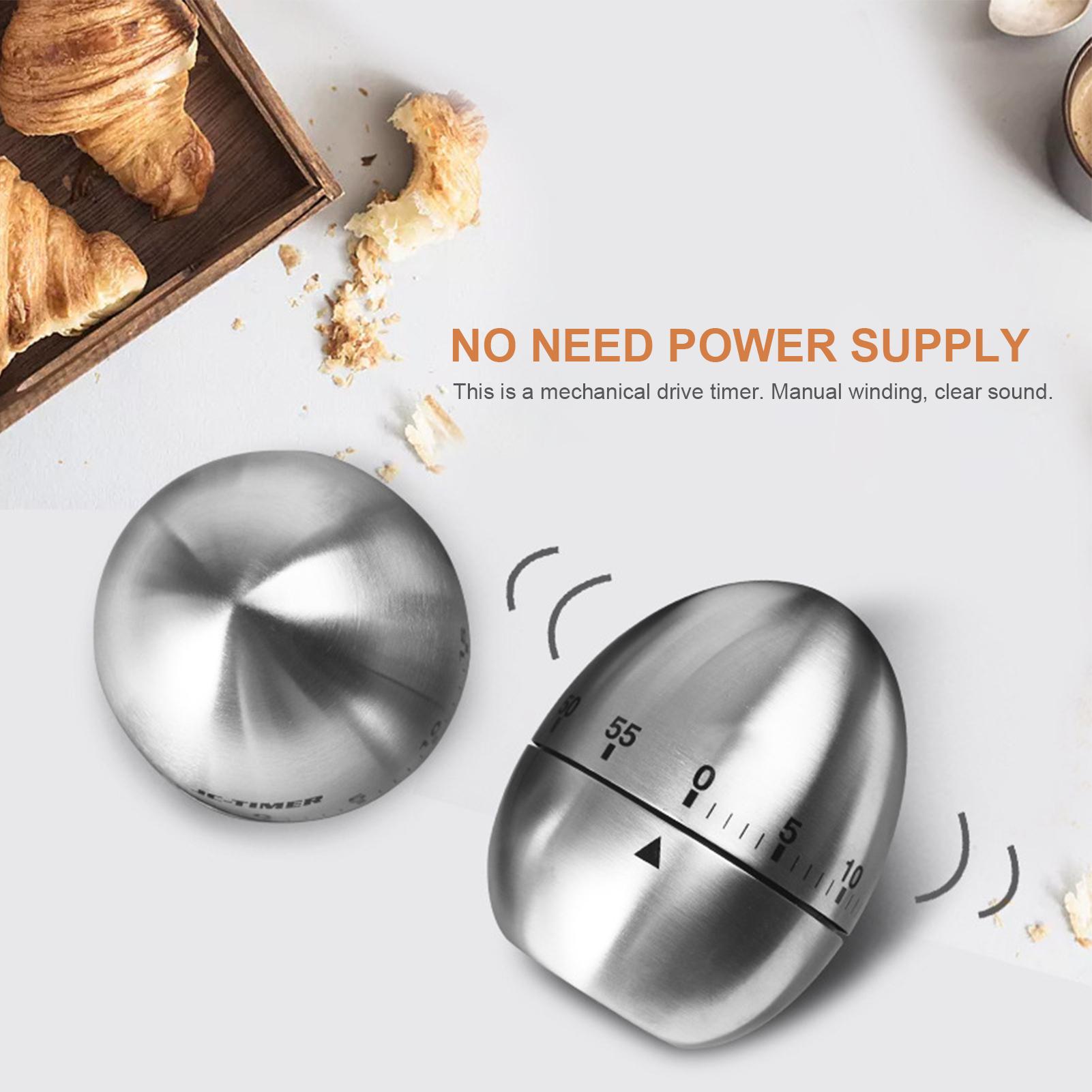 Đồng hồ cơ hẹn giờ hình trái cây dễ thương bằng thép không gỉ, hẹn giờ nấu ăn, tập gym…