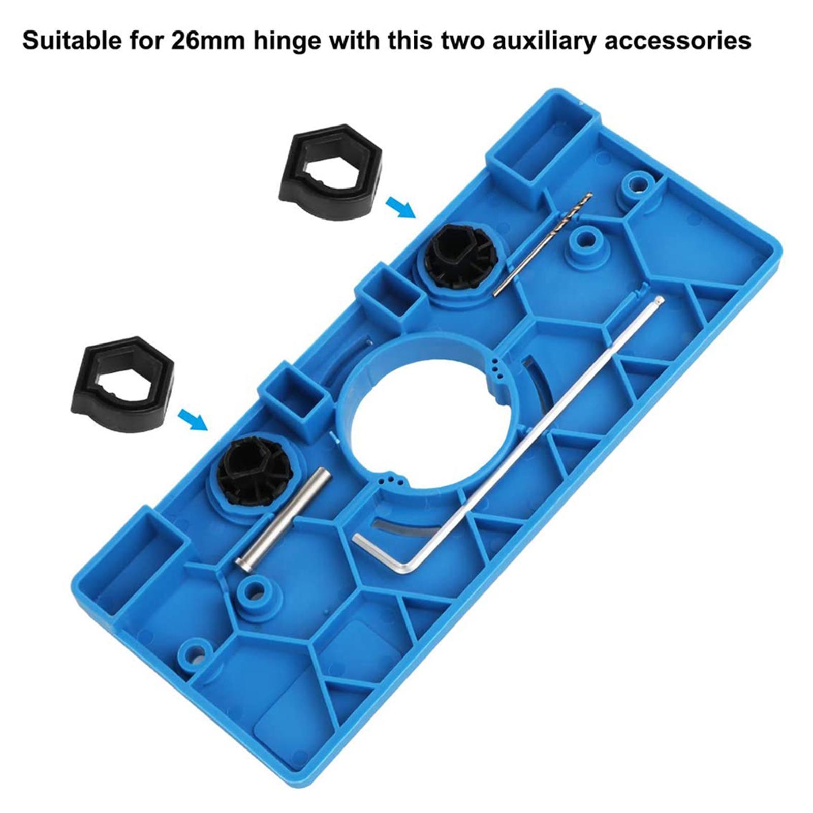 35mm Hinge Drilling Jig Guide Locator Drilling Tool for Woodworking Door Cabinet