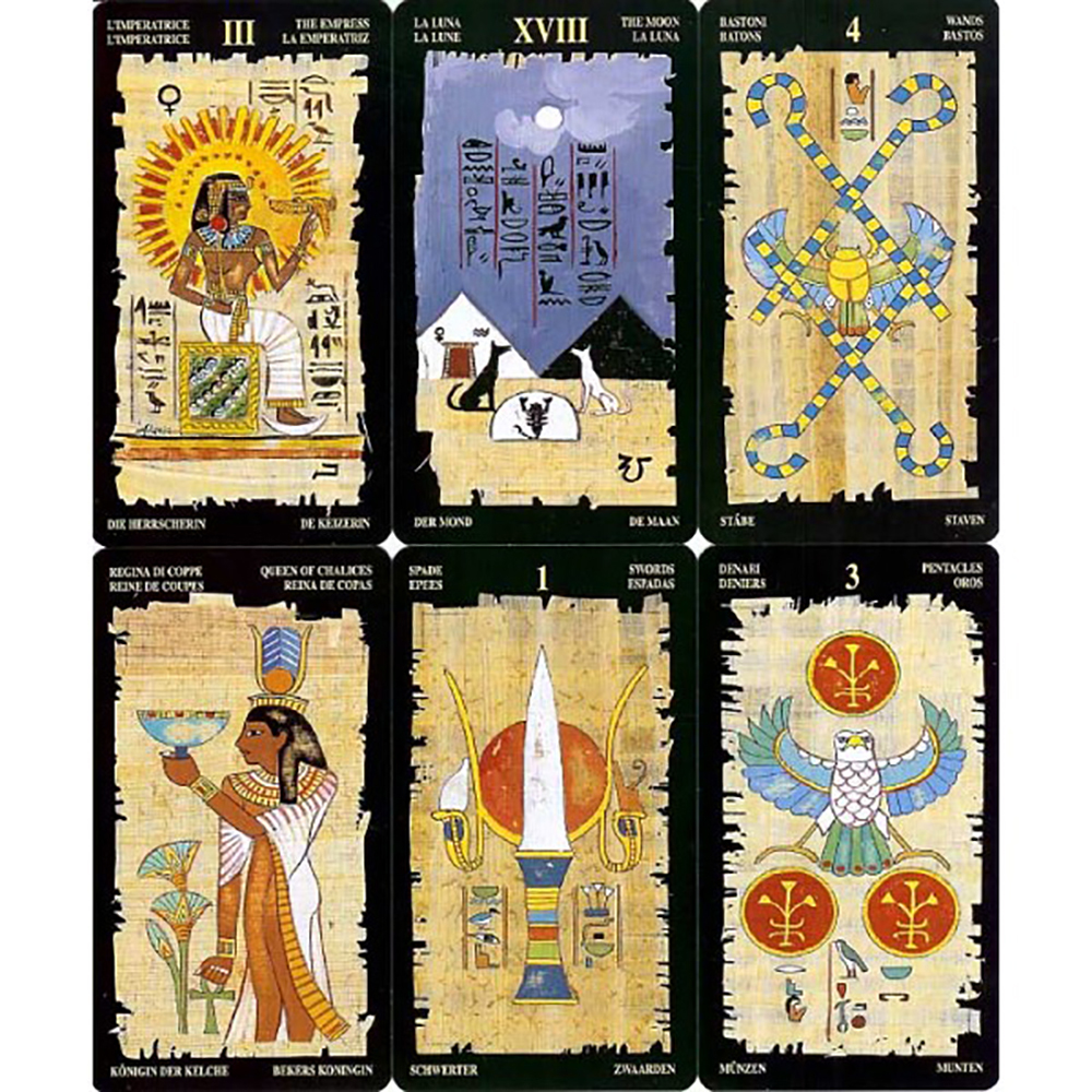 Bộ Bài Egyptian Tarot Đá Thanh Tẩy