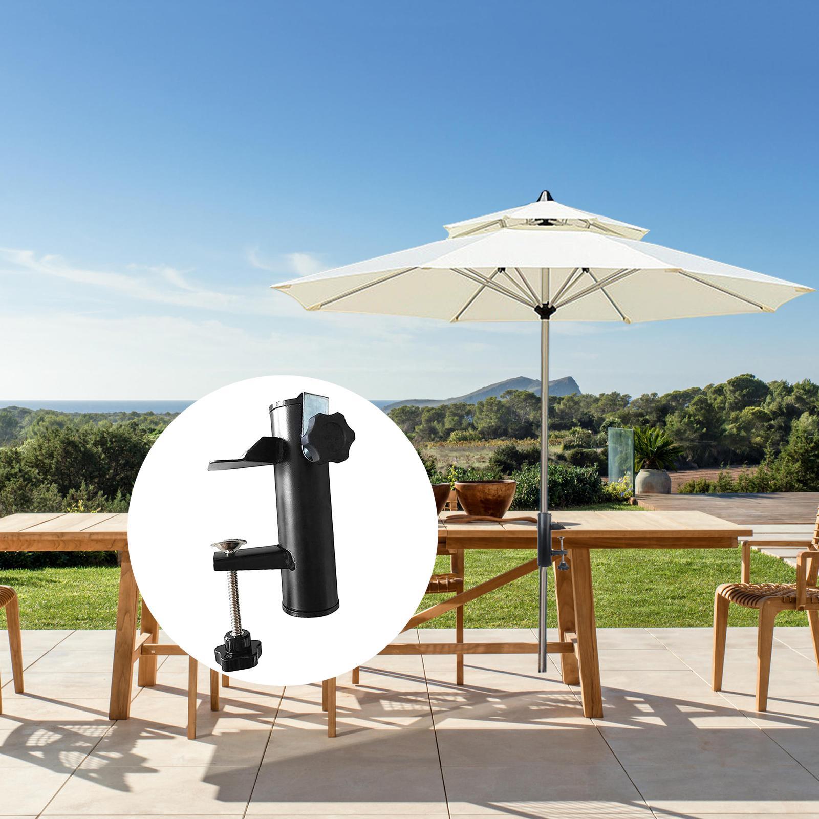 Deck Mount Umbrella Stand Parasol Holder Multipurpose Heavy Duty Fishing Umbrella Mount Clamp Umbrella Holder for Deck for Lawn Boats Patio