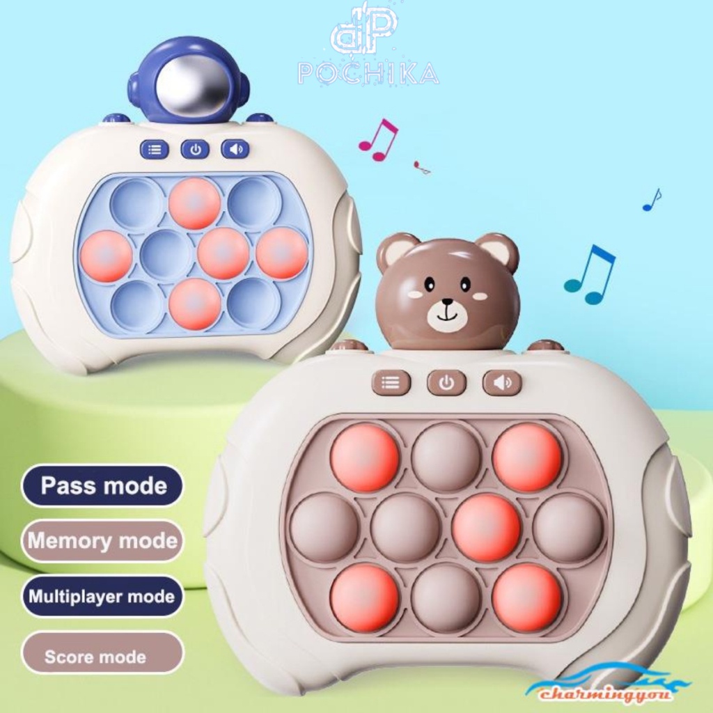 Pop it game điện tử xả stress theo nhạc Tiếng Anh - Đồ chơi Fidget Toy giải trí rèn luyện khả năng tập trung, phản xạ