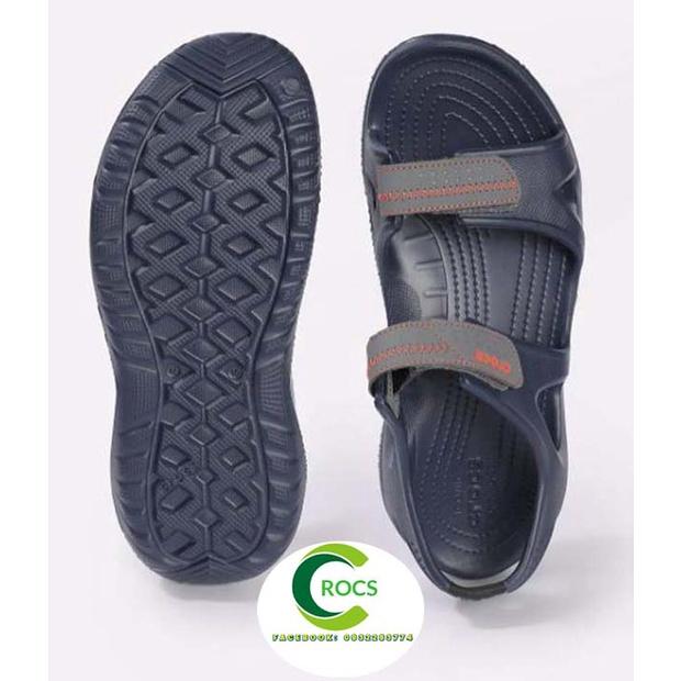 Giày sandal nhựa chống hôi chân -Croslite-Swiftwater-river cho nam màu navy