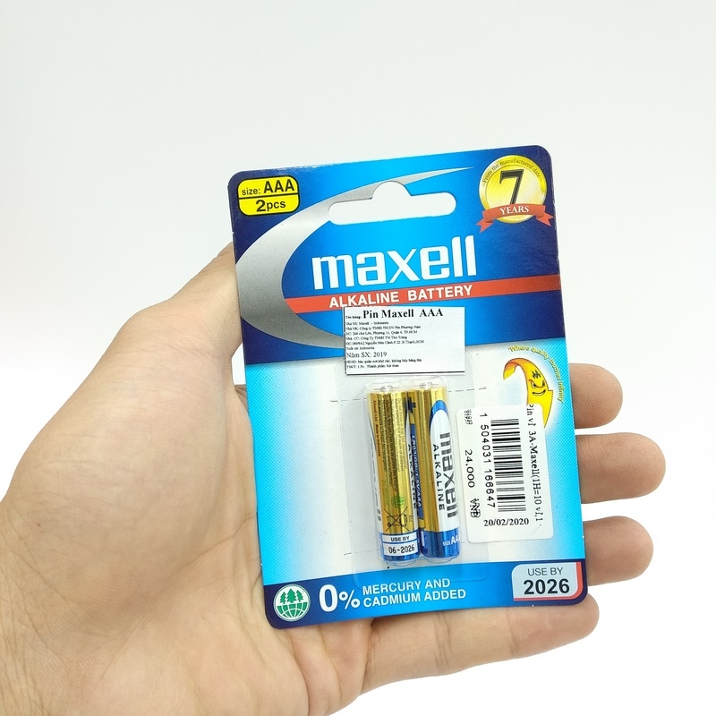 Pin Maxell Alkaline AAA 1.5V (2 Viên)