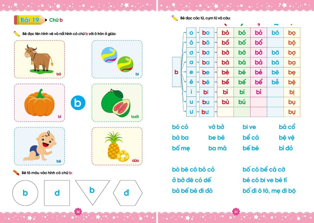 Sách Luyện Đọc dành cho bé 4-6 tuổi