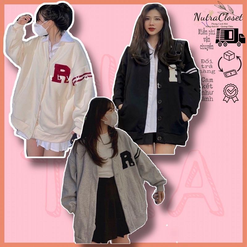 Áo khoác nỉ ngoại cardigan cài nút không nón unisex ulzzang nam nữ