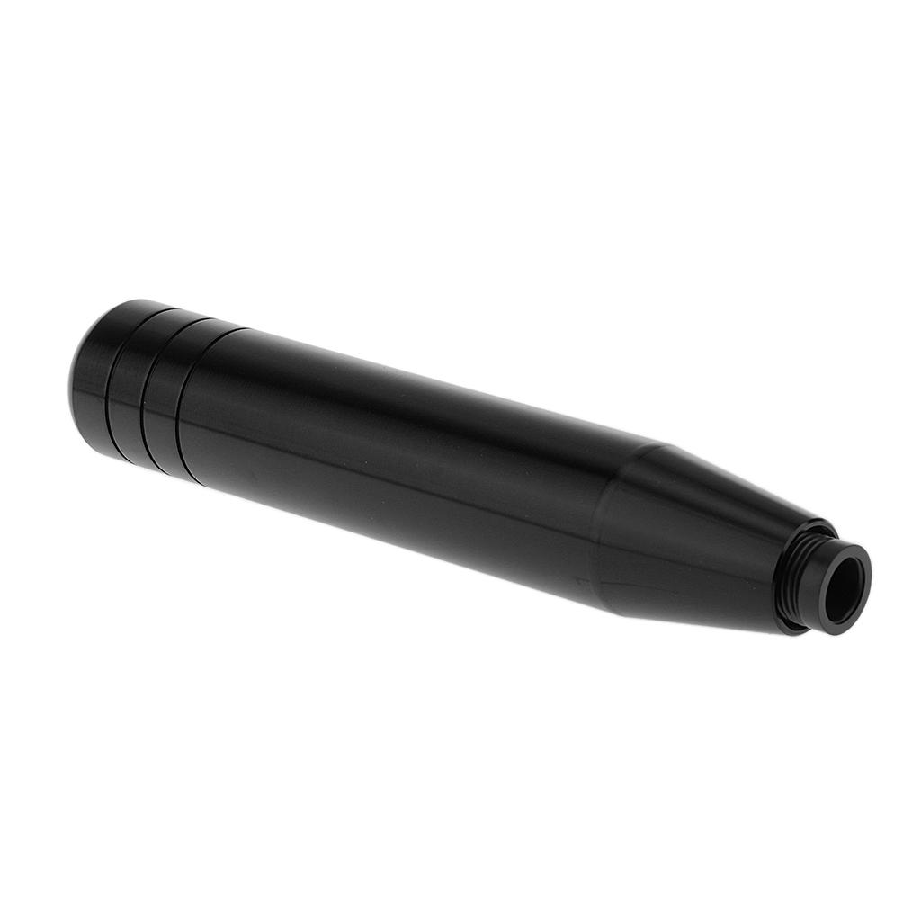 Black-18cm Straight Universal Manual Car Gear Shift Knob Aluminum Racing