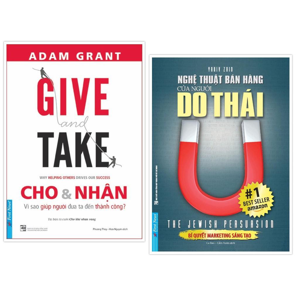 Sách - Combo Cho và Nhận + Nghệ thuật bán hàng của người Do Thái - FirstNews