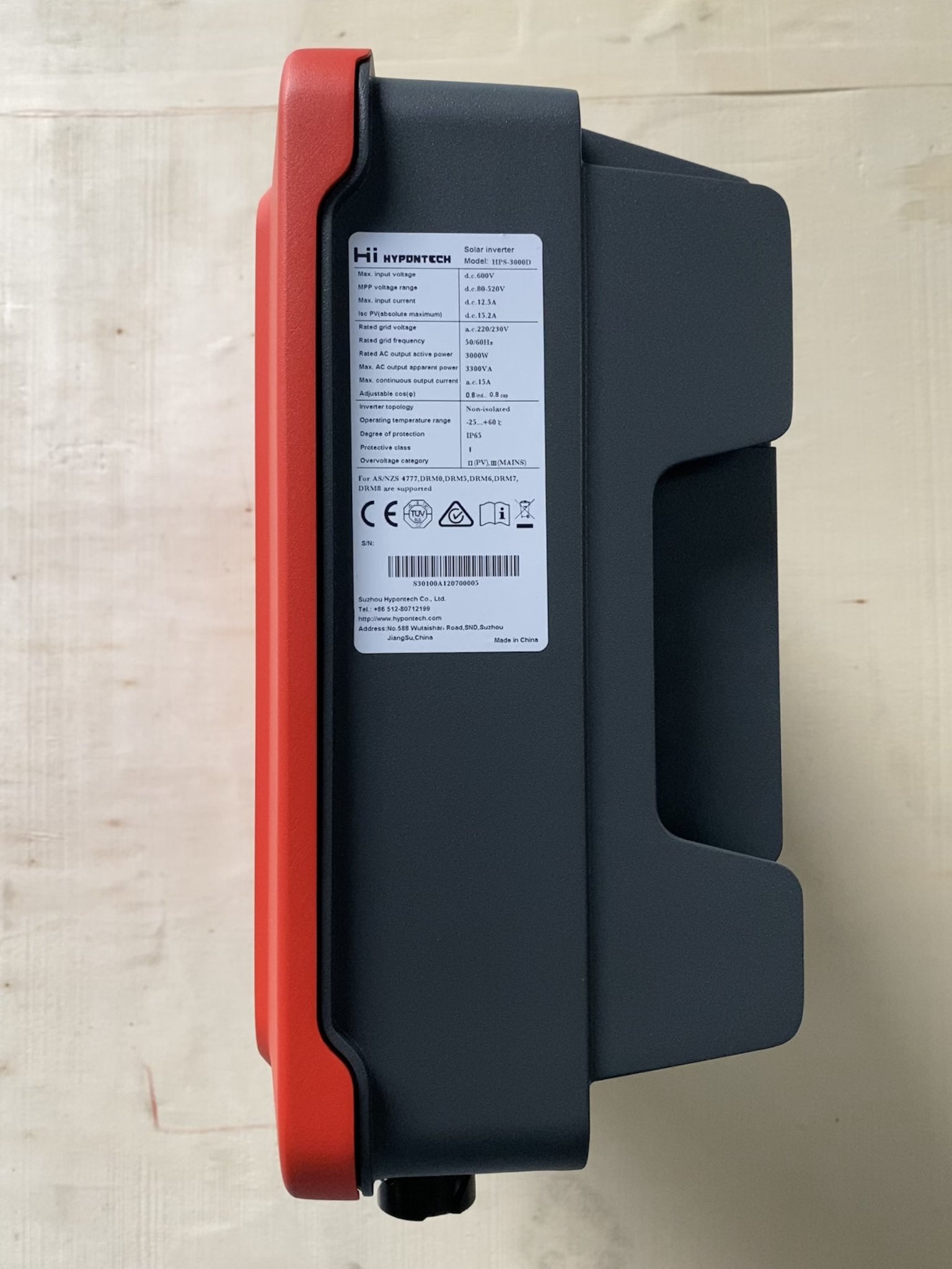 Biến tần hòa lưới bám tải HYPONTECH 3kW 1 pha HPS-3000 (Ứng dụng theo dõi HiPortal có Tiếng Việt)