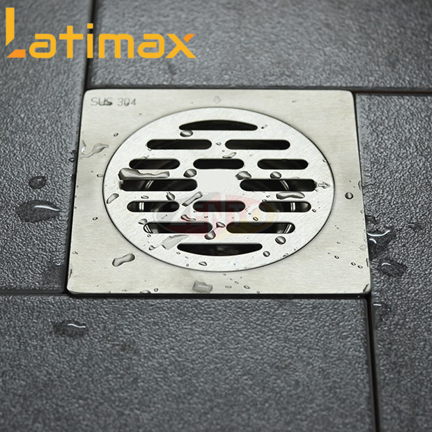 Phễu thoát sàn chống mùi hôi Inox 304 Mặt Tròn GTS1 dày 2mm - Ga thoát sàn chống trào ngược, chống côn trùng Cao cấp (KT 12 x 12 cm)