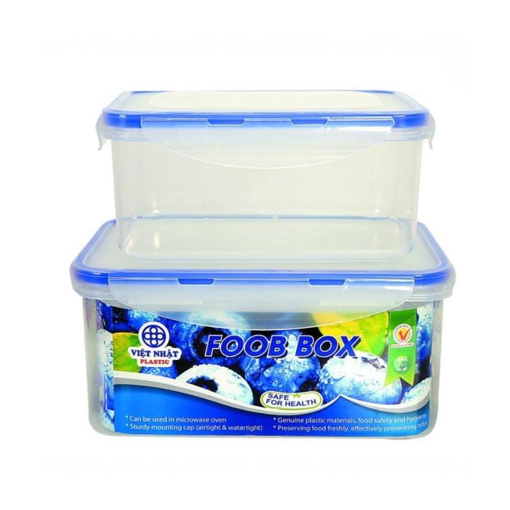 Hộp thực phẩm - hộp lạnh 4 khóa nhựa đựng thức ăn