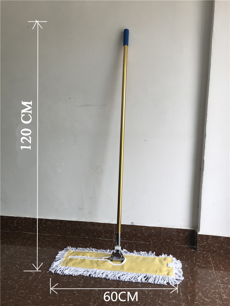 Cây lau sàn nhà, cây chổi lau khô công nghiệp bản to xoay 180 độ PL 120-60cm