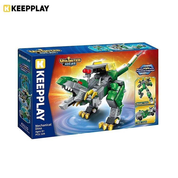 KEEPPLAY 42115 Bộ đồ chơi xếp hình mô hình biến hình 3 trong 1