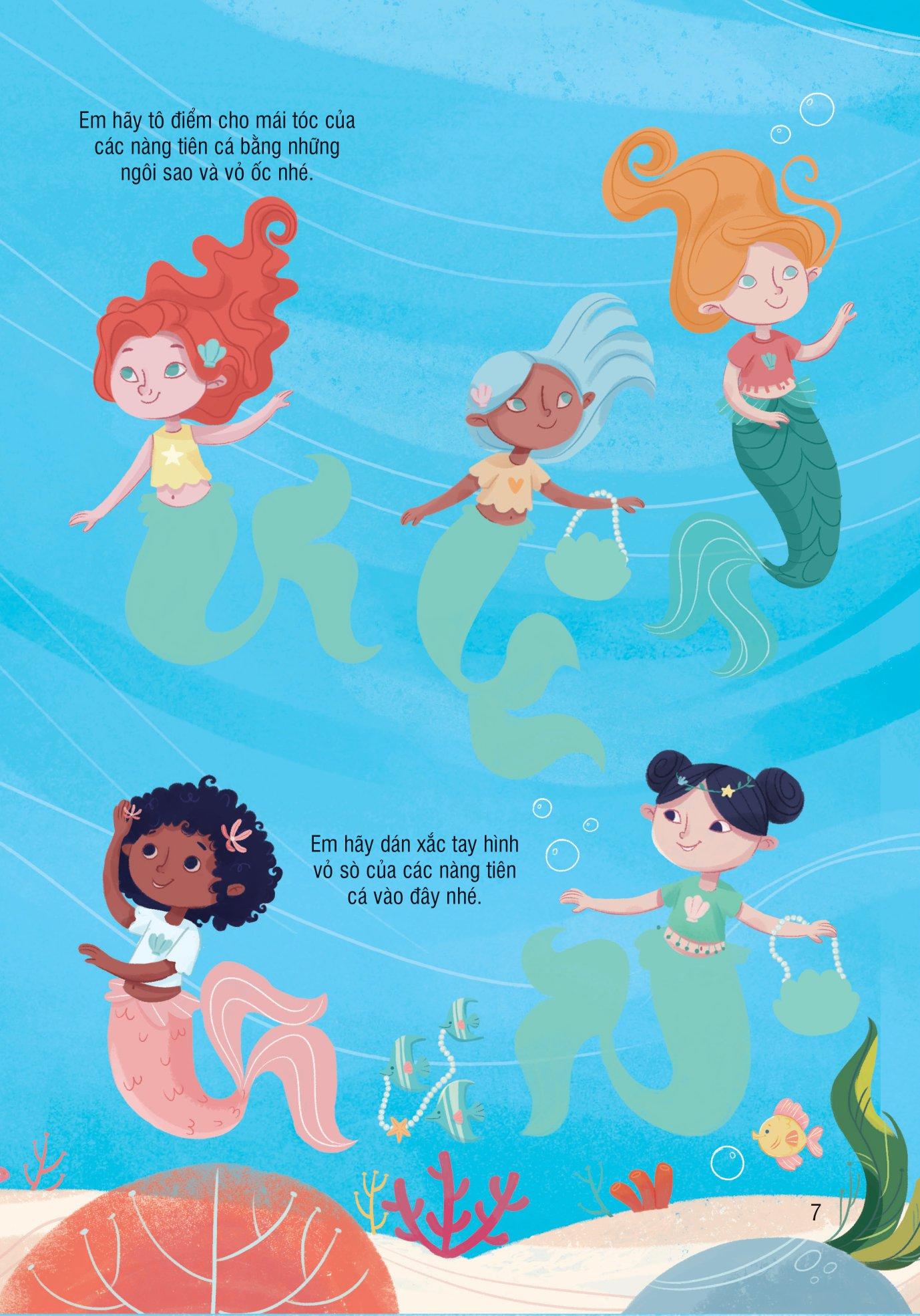 Bóc Dán Thông Minh - Nàng Tiên Cá