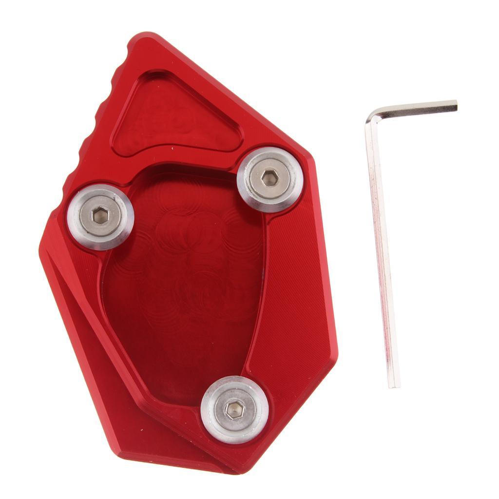 Durable Motorcycle Kickstand Support Plate for 250 300 400 Red