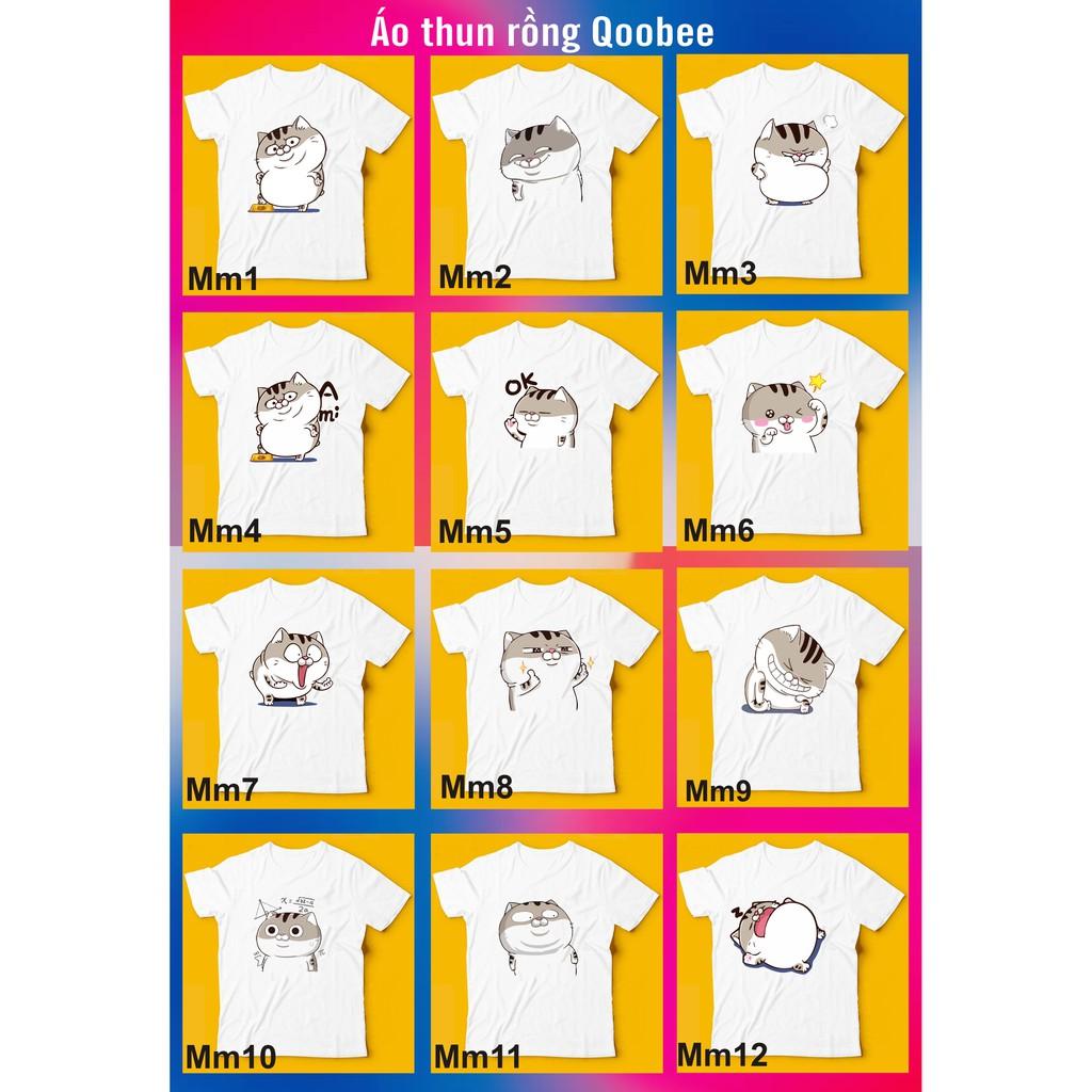 Áo thun mèo cat ami bụng bự M20,UNI SIZE FREE SIZE ,tay lỡ