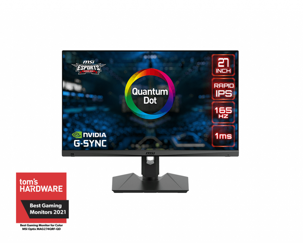 Màn hình Gaming MSI Optix MAG274QRF-QD 27 Inch (2K WQHD/165Hz/1ms/G-Sync/USB-C) - Hàng chính hãng