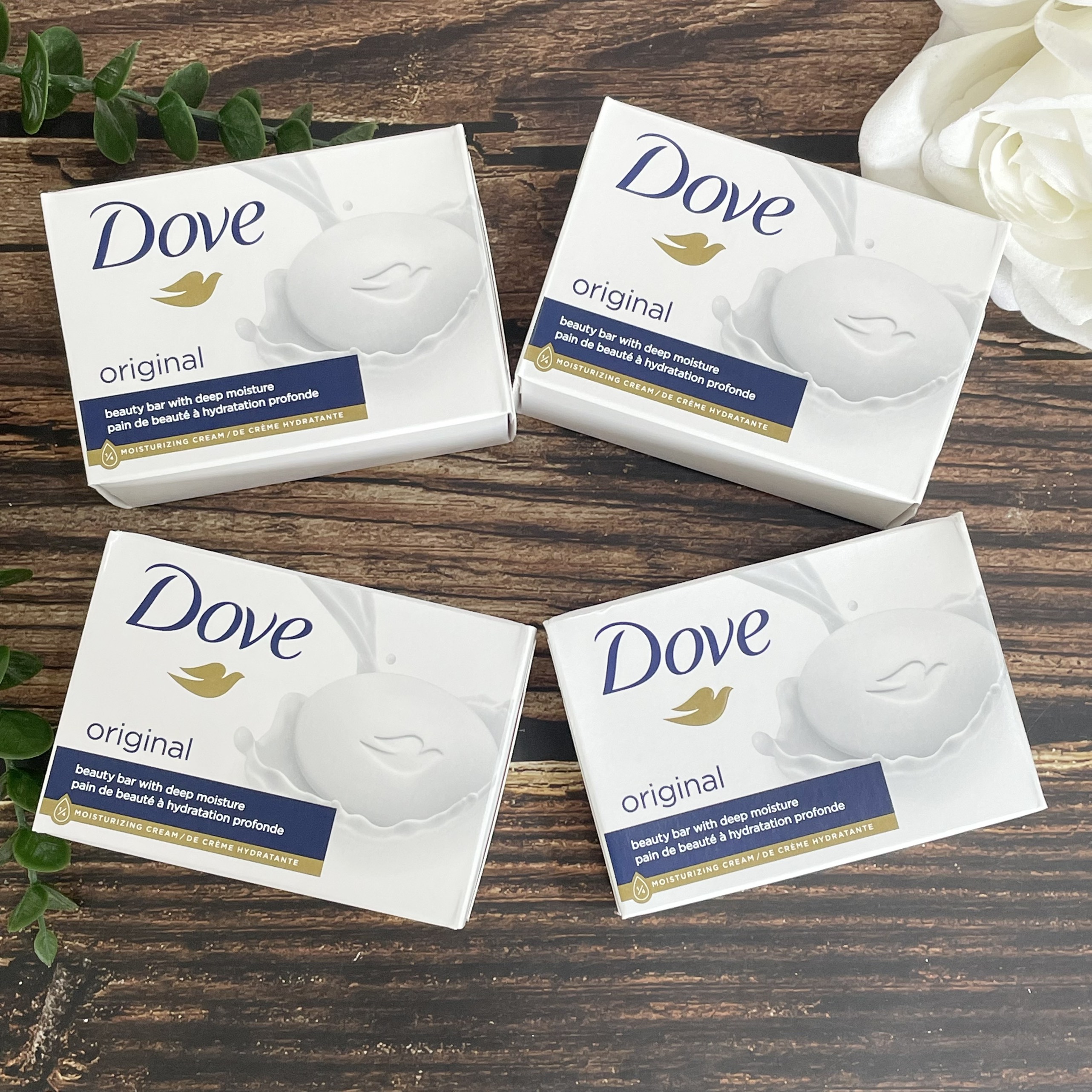 4 Bánh Xà phòng cục Dove Mỹ White Beauty 106g dưỡng trắng da 