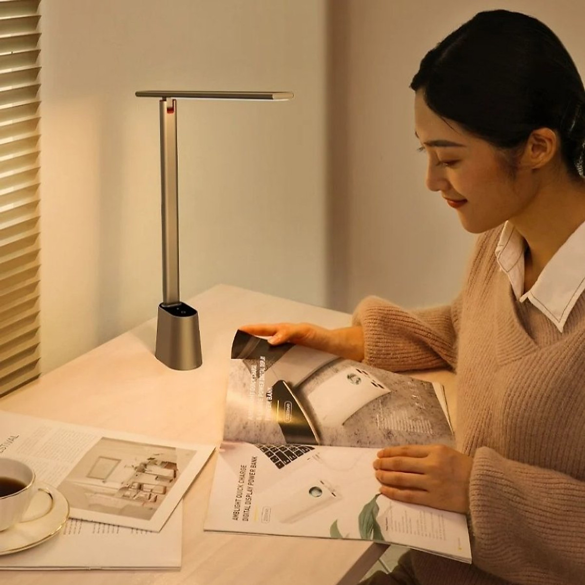 Đèn để bàn thông minh Baseus Smart Eye Series Charging Folding Reading Desk Lamp