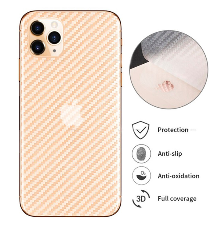 Miếng dán mặt sau vân carbon cho iPhone 12 Pro kích thước 6.1 inch