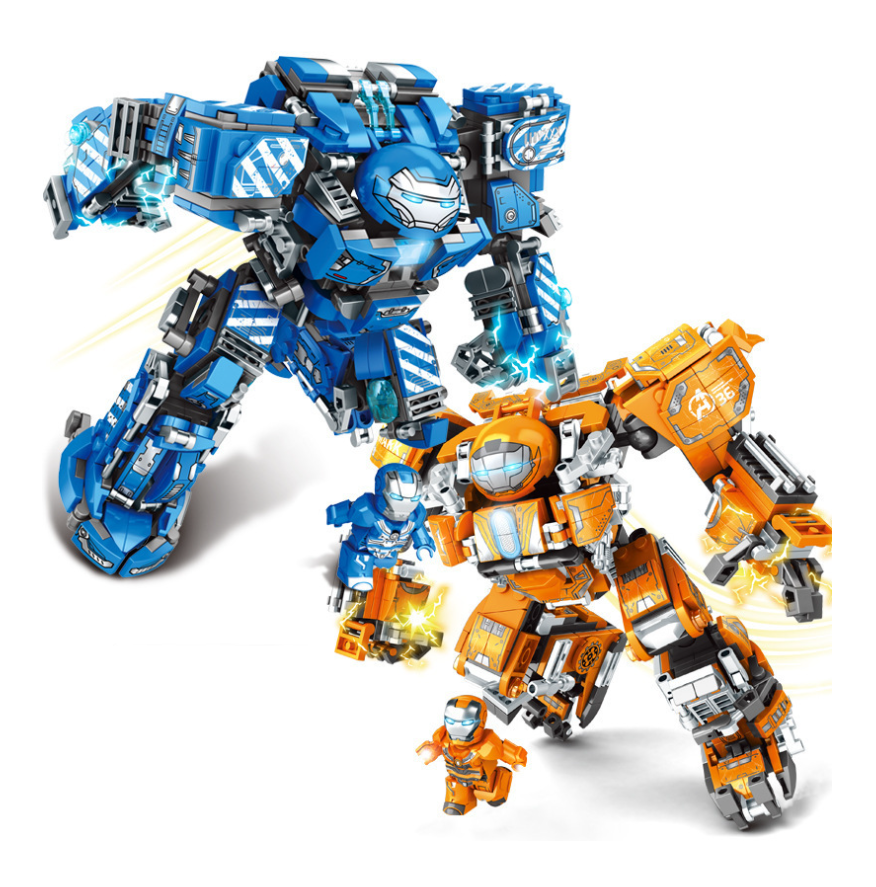 BỘ ĐỒ CHƠI LẮP GHÉP XẾP HÌNH Mô Hình Người Sắt,  ROBOT