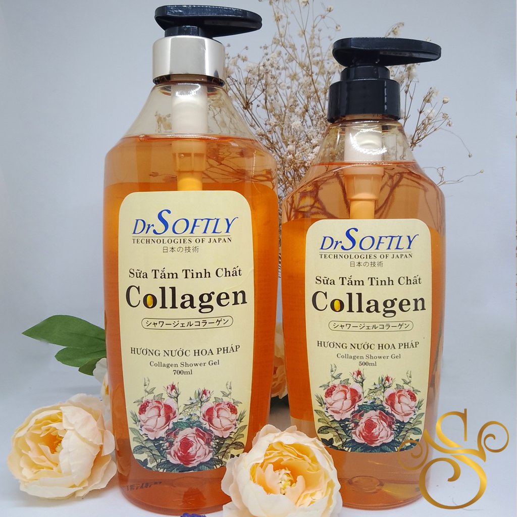 Sữa tắm tinh chất Collagen hương nước hoa Pháp - DrSoftly Bienvenue Perfume Shower Gel (lưu hương 3 - 4 giờ trên da